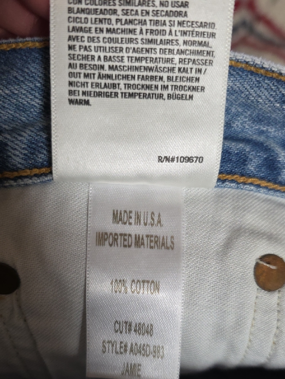 AGOLDE Jamie High Rise Distressed Light Wash Ankle Denim Jeans - Picture 8 of 9